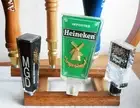 OAK 7 BEER TAP HANDLE DISPLAY 2 TIERS GREAT KEGERATOR DISPLAY