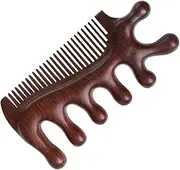 OHPHCALL Scalp Massage Sandalwood Comb for Women Men Detangle Wood Comb Scrapping Brush