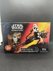 Star Wars The Power Of The Force Imperial Speeder Bike Bike Scout Trooper