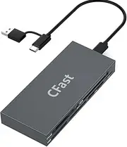 Fahgaer 6 Cards at The Same Time Read/MS/SD/TF/XD/Cfast Camera Card Reader Mobile Phone Tablet Memory Card Reader