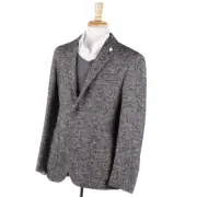 NWT $1050 LUIGI BIANCHI Gray-Brown-Cream Melange Wool-Blend Sport Coat 40 R