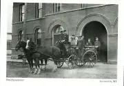 *Montana-"The Fire Department...*Livingston, MT. (Postcard)- {G39-S2}