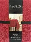 Ralph Lauren Solid Red Christmas Tablecloth 60x120 Nappe Mantel Rectangle Oblong