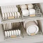 Stainless Steel Kitchen Storage Rack Pullout Slider Spice Rack Kitchen