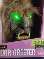 RARE Gemmy Halloween Animated Door Greeter Werewolf Singing Boogie Man. J17