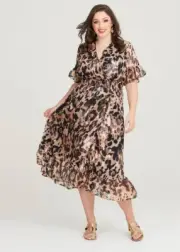 NWT TS Taking shape LUREX LEOPARD MAXI DRESS Animal Print 16 Plus Size RRP$199