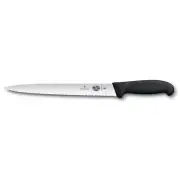 Victorinox Slicing Knife 25cm Serrated Pointed Tip Non-Slip Fibrox Handle Bread