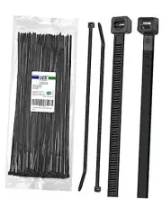 UV Protected Zip Ties 12 Inch (100 Pack) Self Locking Strong 100pcs 12“ Black