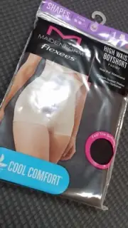 NEW SIZE 2XL WOMEN MAIDENFORM 2107 FLEXEES COOL COMFORT HIGH WAIST FIRM BOYSHORT