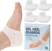 Dr. Frederick's Original Gel Heel Protectors - 2 Pieces - Heel Guards - Heel Spur Relief - Cracked Heels - Plantar Fasciitis - Heel Booties & Pads