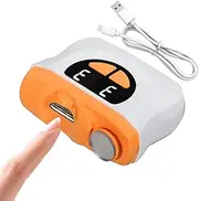 Electric Nail Clippers for Adults, Automatic Toenail Cutter, LED Nail Clipper with 3-Speed Settings & Scraps Storage for Baby Care, Seniors & Home Manicure, Fingernail Polishing Tool