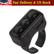 Bluetooth Compatible Phone Scrolling Page Turner Ring Fingertip Remote Control,