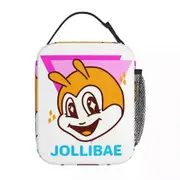 c63 Retro Jollibee Lunch Bags Insulated Lunch Tote Waterproof Bento Box Leakproof Picnic Bags for Woman Work Children School k63