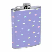 Stars Pattern Em2 Flask 8oz Stainless Steel Hip Drinking Whiskey