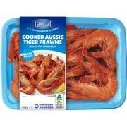 Tassal Cooked Aussie Tiger Prawns 475g
