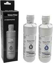 Water Filter Replacement 1-6 Pcs，Compatible for LG ，Lt1000P Household Water Purifier Carbon Reverse Osmosis Refrigerator Ice(2pcs)