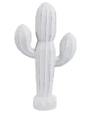 Sagebrook Home 18in Wooden Cactus Decor