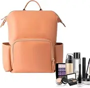 Leather Diaper Backpack for Women - Travel Baby Bag,PU Leather Diaper Backpack Travel Pouch Multi-function Waterproof for Mommy