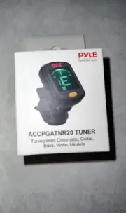 Clip-On Guitar Digital Tuner (Clip-On Battery Powered Tuner for Chromat By Pyle)