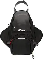 Soupchable Magnetic Motorcycle Tank Bag - Weatherproof Motorcycle Bag Pocket Transparent Card | Spacious Storage Bag, Reflective Security Design, Organized