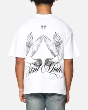 [SAINT MORTA] Saint Morta Dover Drop Shoulder T-shirt White - Size L L White