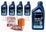 Genuine Lexus Full Synthetic engine oil change Kit 2017 Lexus CT200h 1.8L Hybrid (for: Lexus)