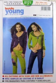 C350 BURDA 8121: JACKET SIZE 8-20 SEWING PATTERN
