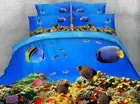 Undersea Sun Fish 3D Printing Duvet Quilt Doona Covers Pillow Case Bedding Sets