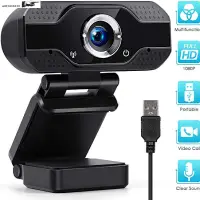 在飛比找蝦皮購物優惠-1080P Webcam with Mic for Pc a