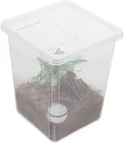 GANAZONO 1 Set Jumping Spider Enclosure Escapeproof Transparent Habitat for Pet Spiders Compact Design for Easy Cleaning Secure Construction for Home Office Use