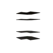 Lugna Storm 4 Corner Shelf Insert Kit - To Suit 900 x 580mm Cabinet Shell
