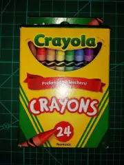 24 Crayola Crayons Classic Primary and Secondary Colors Adult Coloring Books