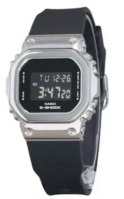 Casio G-SHOCK Digital Metal Bezel Alarm Flash Alert GM-5600U-1 200M Mens Watch