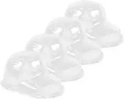 Toyvian 4 Pieces Hat Rack Baseball Cap Shaper Hat Holders Cap Boxes for Home and Retail Display White