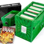 (5) BCW Green Short Comic Book Bin Heavy-Duty Stackable Plastic Storage Box
