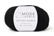 Mode at Rowan ::Softest Alpaca #10:: alpaca blend yarn Black