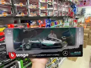 Bburago Mercedes F1 W07 Hybrid 1:18 Scale Diecast Model Toy Car Gifts New in Box