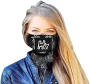 UPF50+ Solar Shield Periodic Table Headskinz Neck Gaiter - Multifunctional, Face Bandana, Neck Scarf, Face mask, Headband, Fishing, Motorbike, Running, Camping, Outdoors, Sun Protection