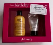 PHILOSOPHY Vanilla Birthday Cake Bath & Sweet Creamy Frosting Body Lotion Set