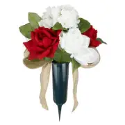 Medium Red & White Remembrance Cone by Ashland®