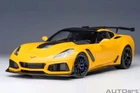 Autoart 1/18 #71278 CHEVROLET CORVETTE ZR1 2019 Yellow Tintcoat Diecast Model
