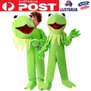 Kids Kermit the Frog Costume Cosplay Jumpsuit Frog Party Dress Outfit Halloween