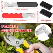 2Pcs Blade Sharpener Stainless Steel Knife Sharpener with Non Slip Handle tyxWn