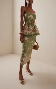 [Cara Cara] Exclusive Sienna Floral Linen Maxi Skirt