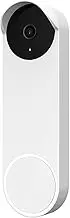 zzhugyin Silicone Case for Nest Doorbell,Silicone Protective Cover Compatible with Doorbell, Weather Resistant Waterproof Dustproof Scratchproof Doorbell Skin Smart Protection (White)