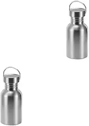 2 PCS Stainless Steel Water Bottle Insulated Sport Bottles 350ml/500ml/750ml Sports Flasks with Handle Bike BPA-Free 350ML