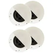 Acoustic Audio R192 Frameless In Ceiling Speakers Flush Mount 2 Pair Pack