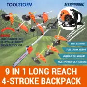 4-STROKE Backpack Pole Chainsaw Garden Pruner Saw Brush Cutter Whipper Snipper