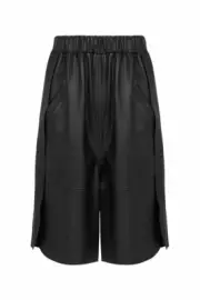 NWT RRP $650 Sass & Bide THE ART OF STRUCTURE Leather Boxing Shorts Size 36 6