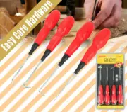 4 Pcs Pick and Hook Set O Ring Seal Remover Car Automotive Mechanic Cleansing